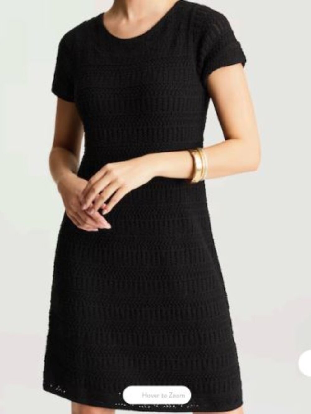 NWT J. Jill Crochet Cap-Sleeve Dress
